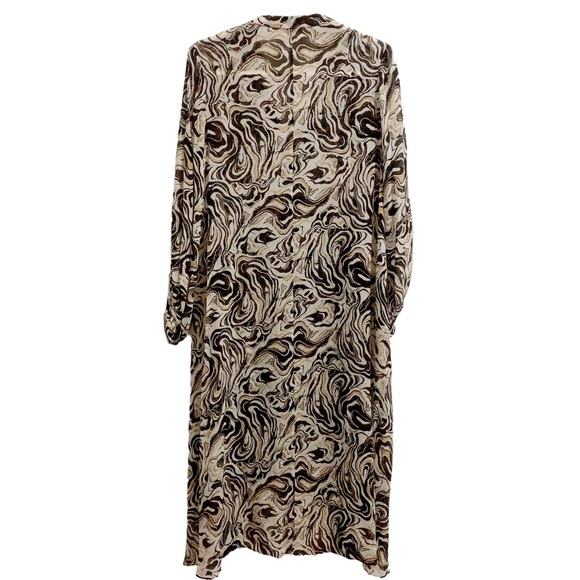 Diane Von Furstenberg Ileana Chiffon XS Loose Fit Dress Lightweight See Through - Picture 3 of 8